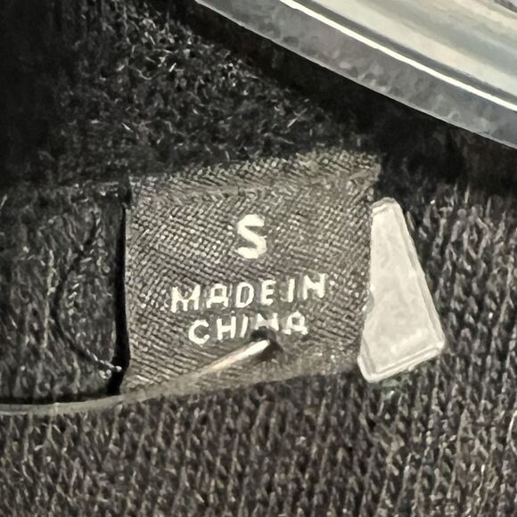 Uniqlo Down Puffer Jacket Womens Small Black Wool Blend Hooded Winter Coat Warm - Picture 6 of 13